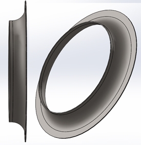 HVAC Industries HVAC Radius  Ø610-Ø450 x 51,5 mm